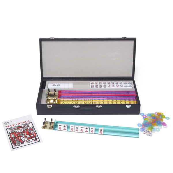 Brouk & Co Giftware Mahjong Set (Black Croc)