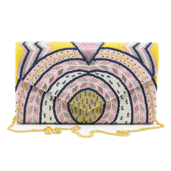 Tiana NY Designs Handbags Pink Persuasion Envelope Clutch