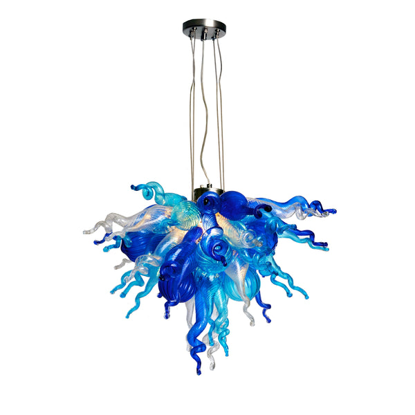 Viz Art Glass Lighting Viz Art Glass ColorSelect Waterfall Mini Blown Glass Chandelier