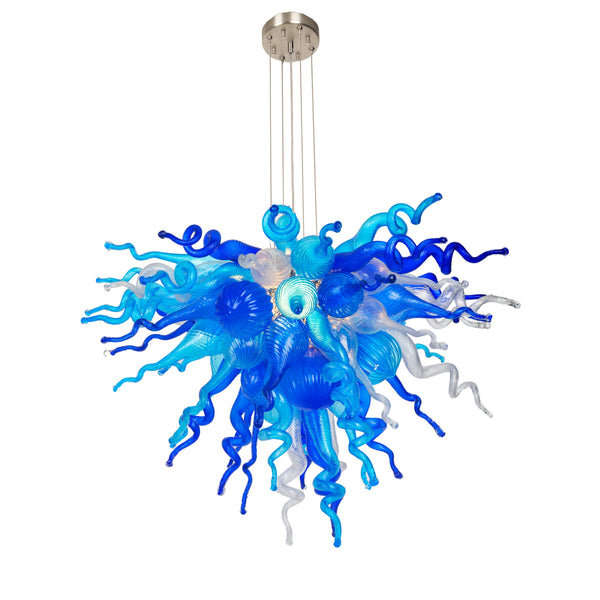 Viz Art Glass Lighting Viz Art Glass ColorSelect Waterfall Small Blown Glass Chandelier