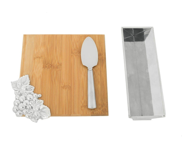 Arthur Court Grape Bamboo Cheese Set