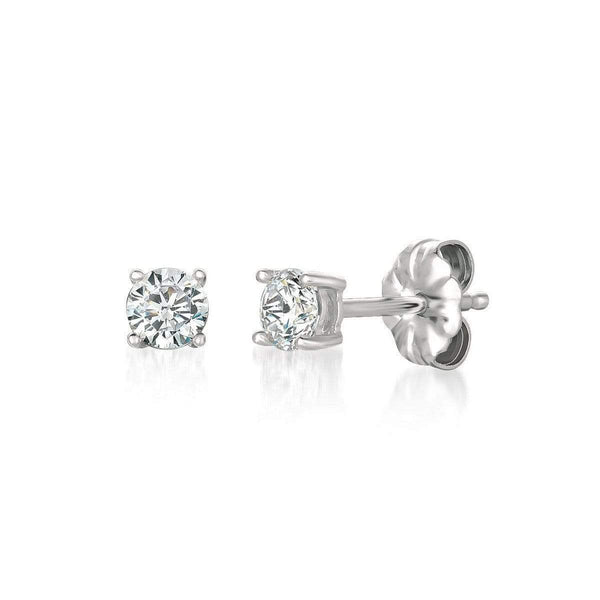 Crislu Jewelry CRISLU Solitaire Brilliant Earrings 0.50 Carat Finished in Pure Platinum