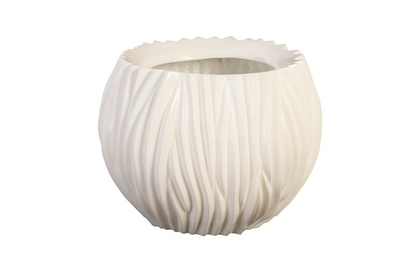 Phillips Collection Home Phillips Collection Alon Planter, Gel Coat White