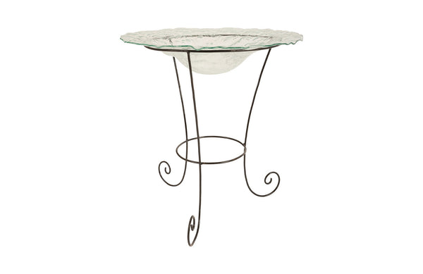 Phillips Collection Home Phillips Collection Frosted Glass Bowl on Stand, MD