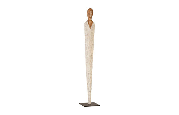 Phillips Collection Home Oversized LTL - Rate to be Quoted Phillips Collection Vested Female Sculpture, Large, Chamcha, Natural, White, Gold