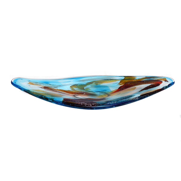 Viz Art Glass Art Glass Watercolor Bowl by Viz Glass 7594