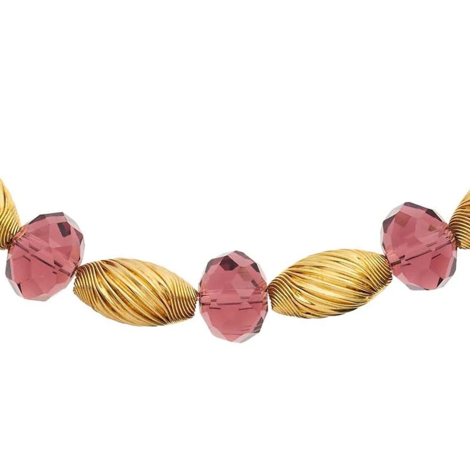 Olivia Riegel Amethyst Bead Necklace Purple