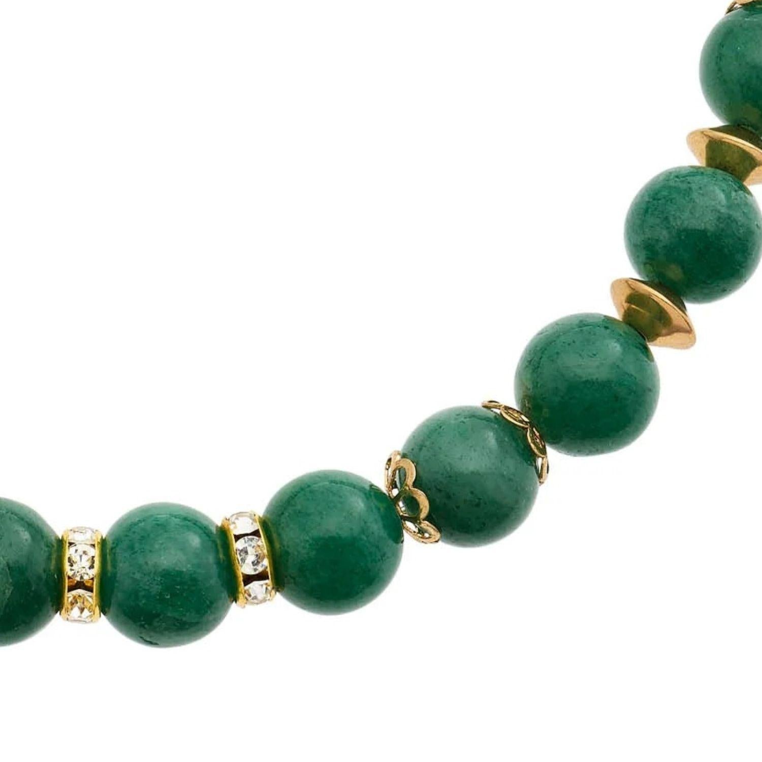 Olivia Riegel Green Aventurine Bead Necklace Green