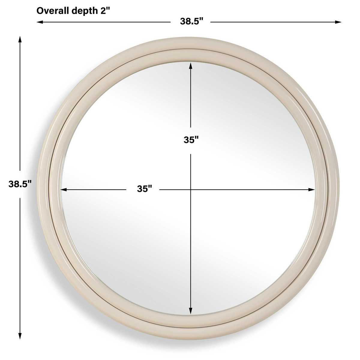 Uttermost Florian Round Mirror - CLOSEOUT