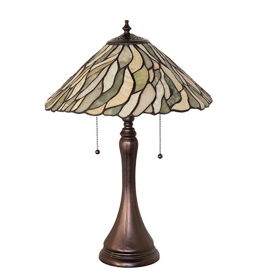23" High Willow Jadestone Table Lamp