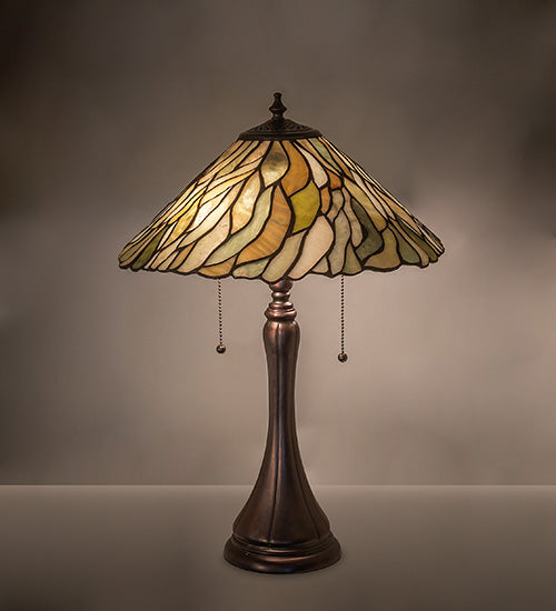 23" High Willow Jadestone Table Lamp