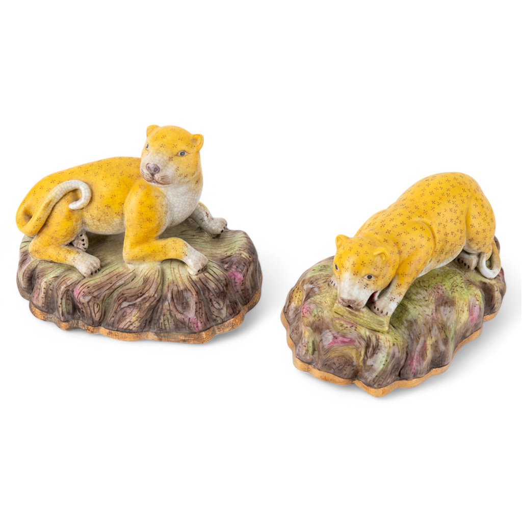 Danny's Fine Porcelain Pair of Leopards