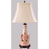 Danny's Fine Porcelain (Pe263c-12-Cs0853) 24" Bunny Candle Stick Lamp – Pink Floral - CLOSEOUT