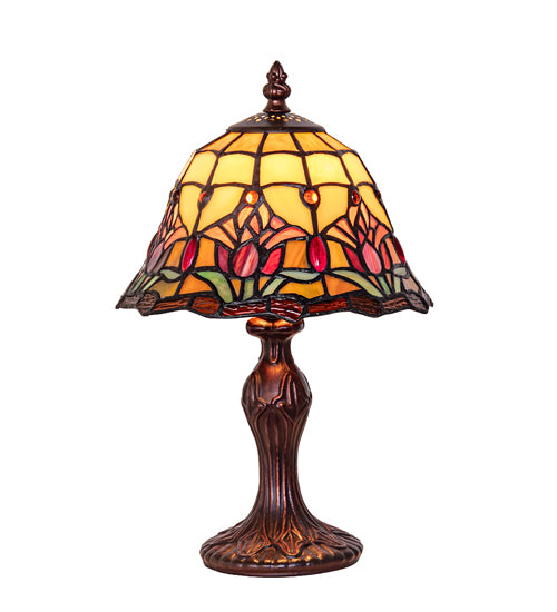 13.5" High Colonial Tulip Accent Lamp