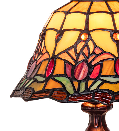 13.5" High Colonial Tulip Accent Lamp