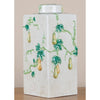 Danny's Fine Porcelain 14" Sq. Jar W/ Cover - Pear