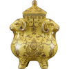 Danny's Fine Porcelain Footed Rect Jar - Crown
