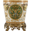 Danny's Fine Porcelain Round Metal Planter - CLOSEOUT