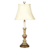Danny's Fine Porcelain (Pbze316c-X1350) 16x16x29 Candlestick with Bronze Stand – Chekian Lotus (125-14-Be) - CLOSEOUT