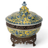 Danny's Fine Porcelain Hand Painted Porcelain Tureen with Bronze Ormolu - CLOSEOUT