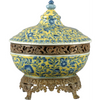 Danny's Fine Porcelain Hand Painted Porcelain Tureen with Bronze Ormolu - CLOSEOUT