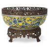 Danny's Fine Porcelain Hand Painted Porcelain Tureen with Bronze Ormolu - CLOSEOUT
