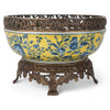 Danny's Fine Porcelain Hand Painted Porcelain Tureen with Bronze Ormolu - CLOSEOUT