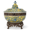 Danny's Fine Porcelain Hand Painted Porcelain Tureen with Bronze Ormolu - CLOSEOUT