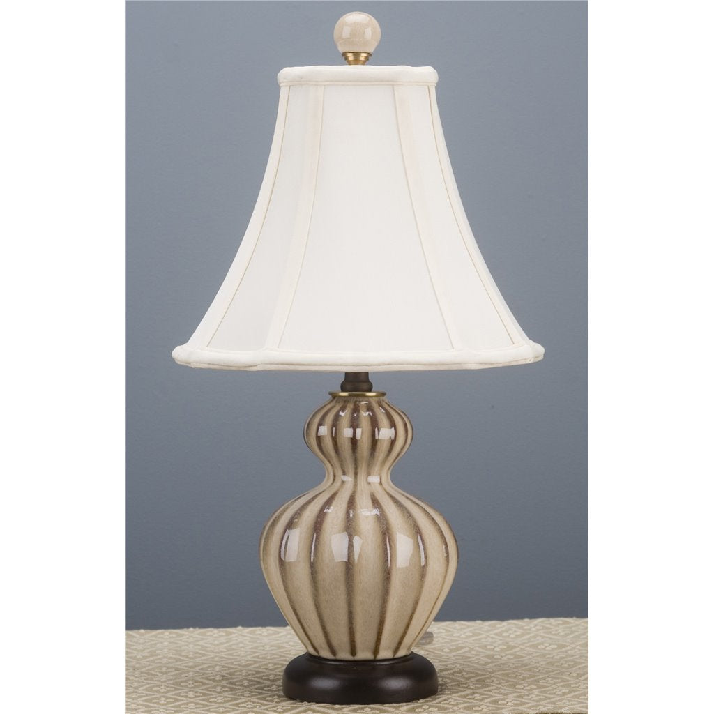 Danny's Fine Porcelain Petite Gourd Lamp- Sandy(320-10-Be)