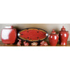 Danny's Fine Porcelain Oval Platter - Red (plate Stand Sold Separately) 11914