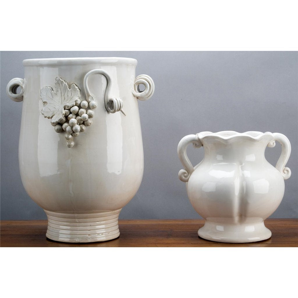 Danny's Fine Porcelain A25-988 13x11.75x16 Tall Planter - Beige