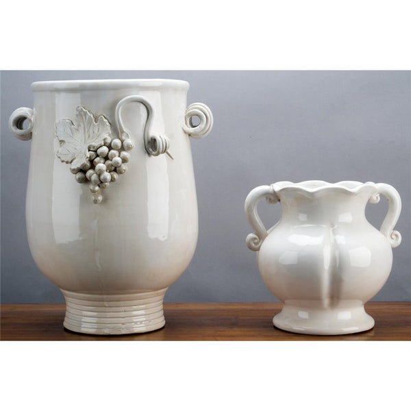 Danny's Fine Porcelain A25-988 13x11.75x16 Tall Planter - Beige