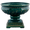 Danny's Fine Porcelain A10-201 13.75x13.75x11 Planter W/Square Base-Turquoise