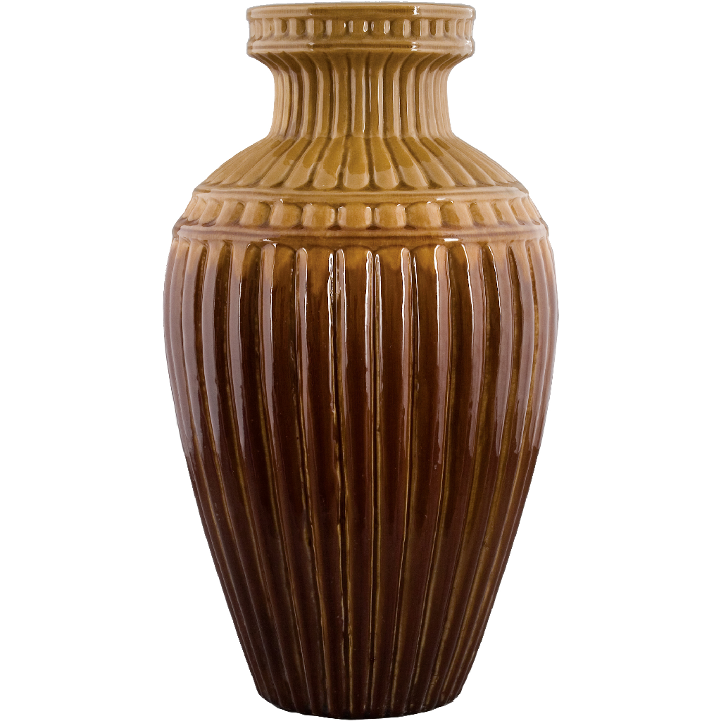 Danny's Fine Porcelain A10-109a 11.5x11.5x20 Brown Vase