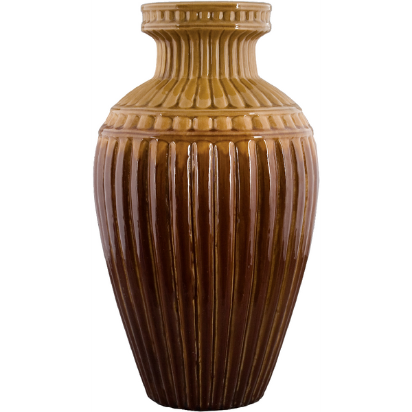 Danny's Fine Porcelain A10-109a 11.5x11.5x20 Brown Vase