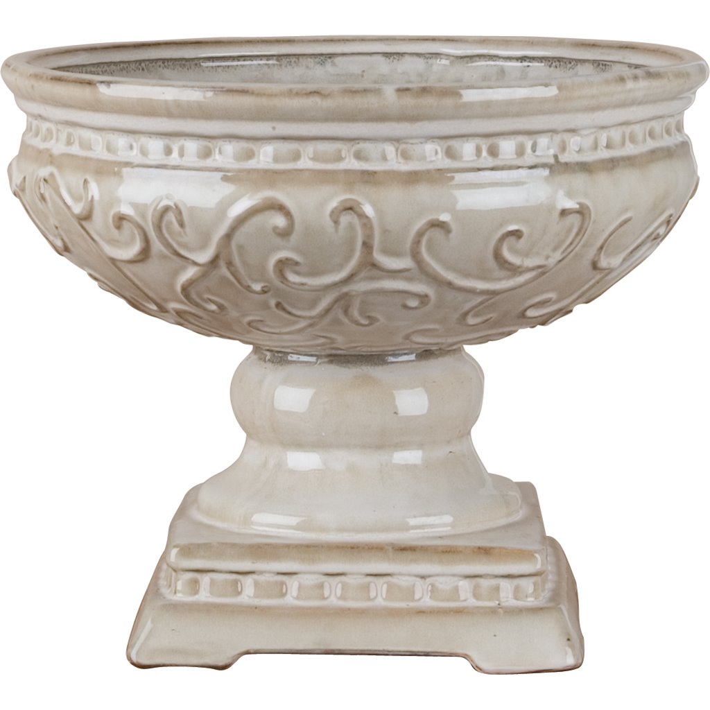 Danny's Fine Porcelain Planter with Square Base-Sandy