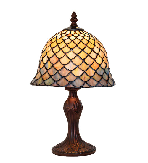 13" High Tiffany Fishscale Mini Lamp