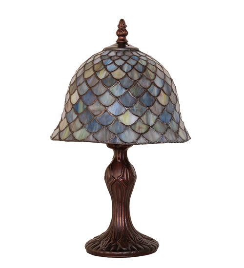 13" High Tiffany Fishscale Mini Lamp