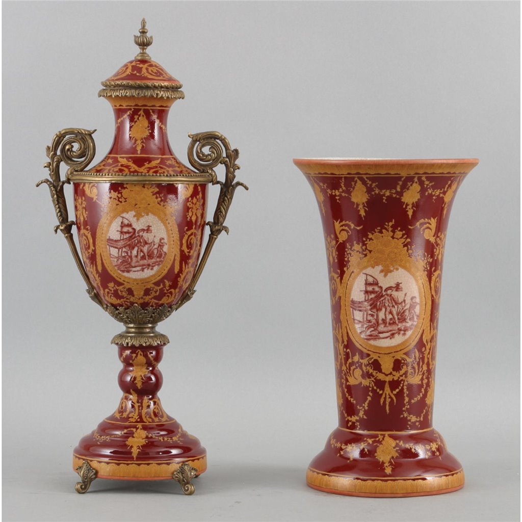 Danny's Fine Porcelain Hand Painted Porcelain Vase - CLOSEOUT