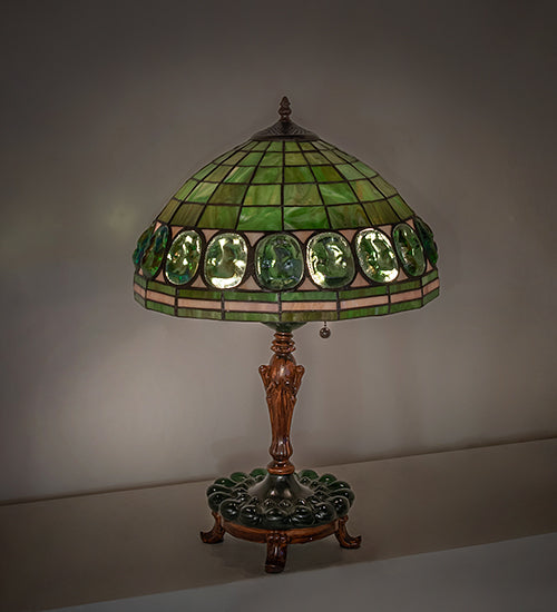 24" High Tiffany Turtleback Table Lamp