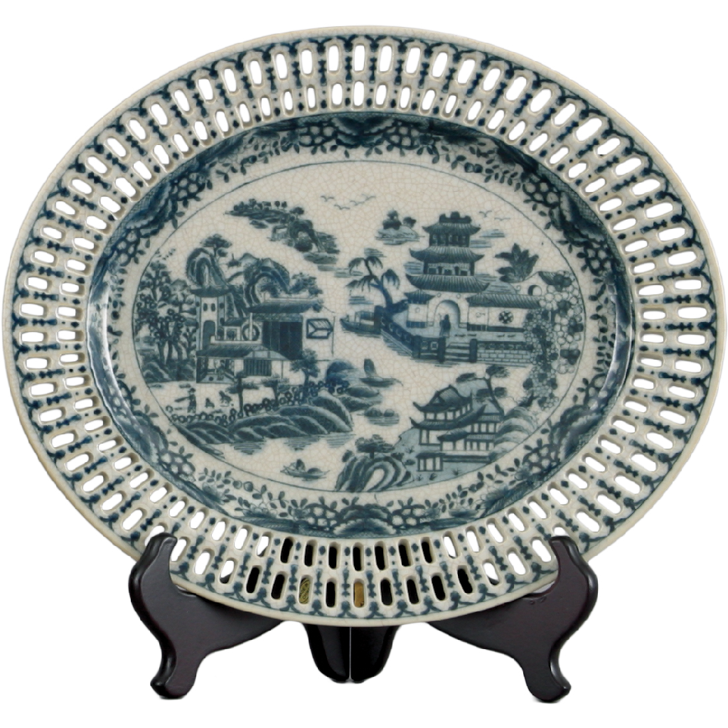 Danny's Fine Porcelain Oval Platter-Blue Willow