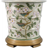 Danny's Fine Porcelain Planter with Wood Stand - CLOSEOUT