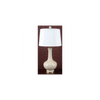 Danny's Fine Porcelain Solid White Crackled Lamp