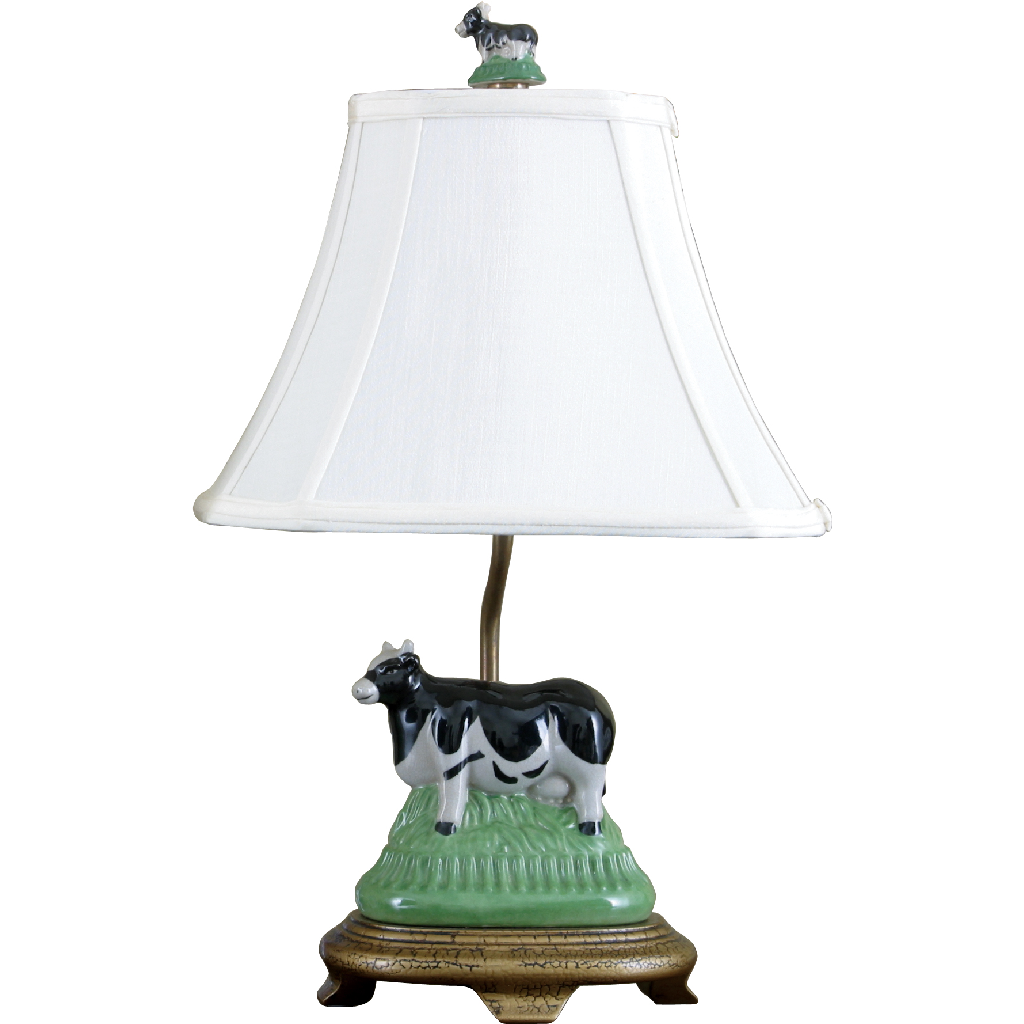 Danny's Fine Porcelain Petite Cow Lamp – Right - CLOSEOUT