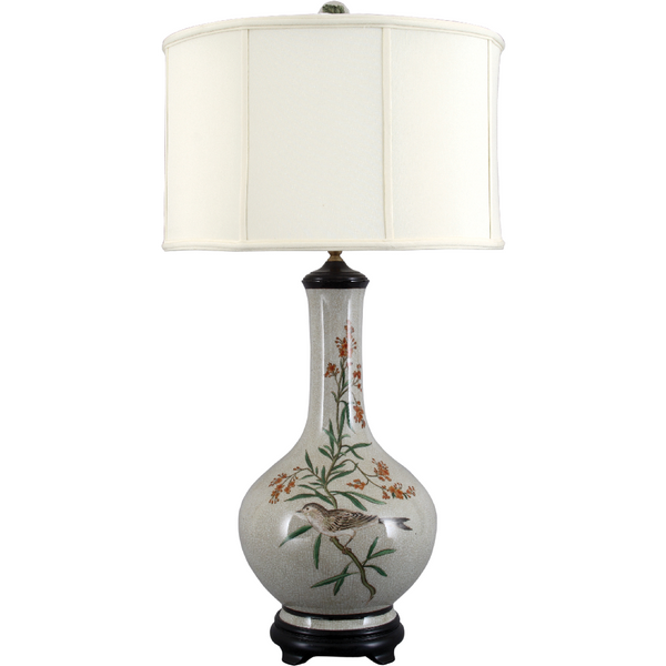 Danny's Fine Porcelain Round Bottle Lamp - CLOSEOUT