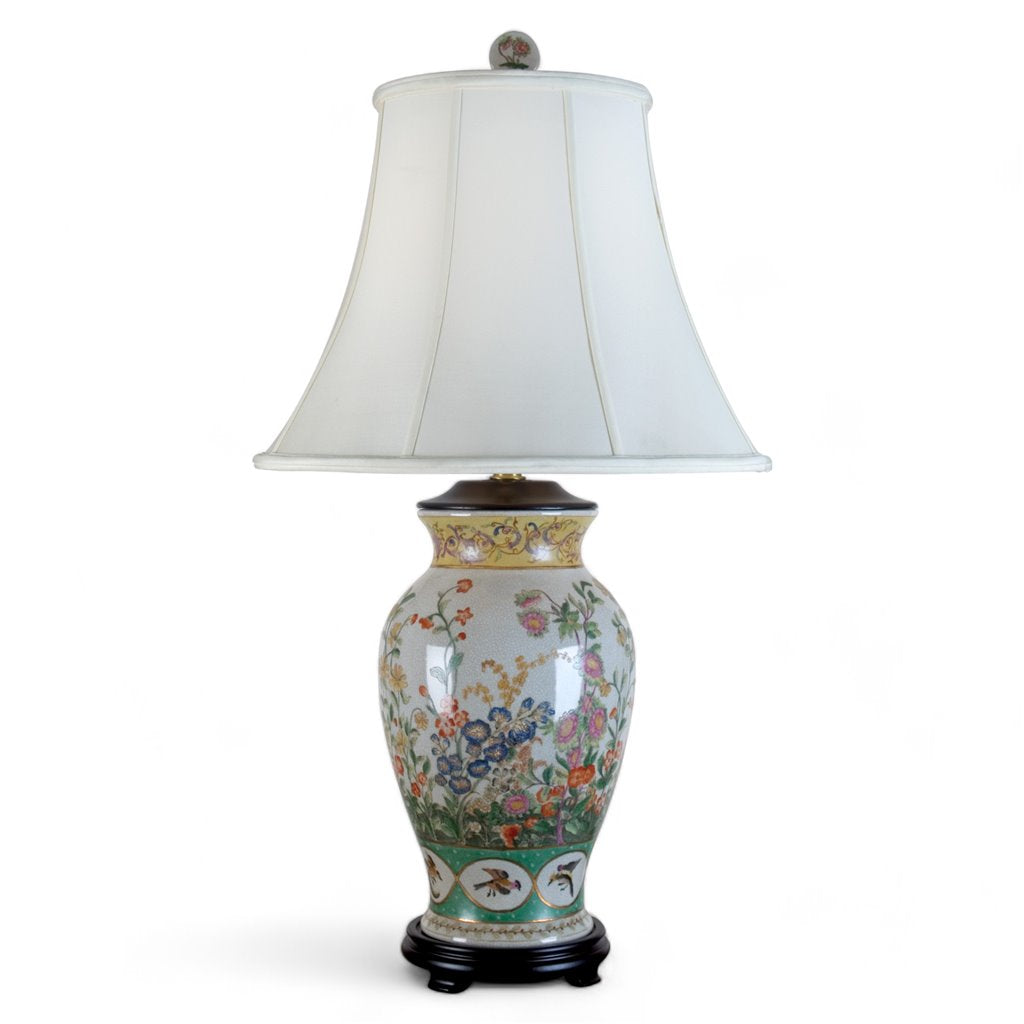 Danny's Fine Porcelain Fishtail Vase Lamp - CLOSEOUT