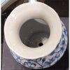 Danny's Fine Porcelain Porcelain Vase - Blue & White Filigree(predrilled Hole)
