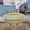 Danny's Fine Porcelain Porcelain Shell Dish with Bronze Accent- Dotty