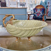 Danny's Fine Porcelain Porcelain Shell Dish with Bronze Accent- Dotty