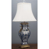 Danny's Fine Porcelain Rect Vass Lamp with Bronze-Azure Casey(125-16be)